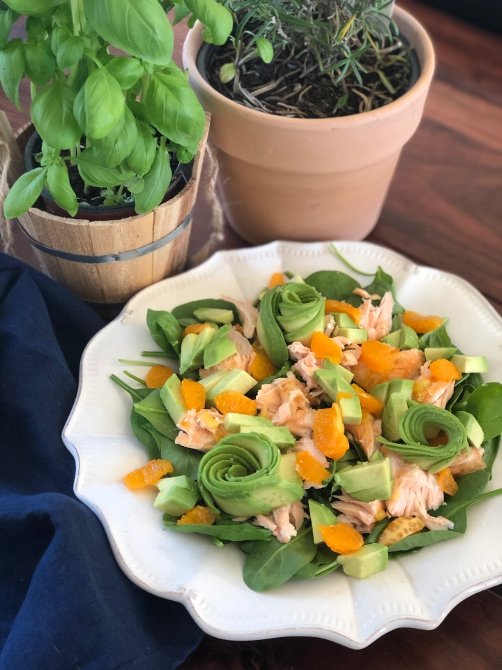 Laksesalat m. avocado og&nbsp;klementin