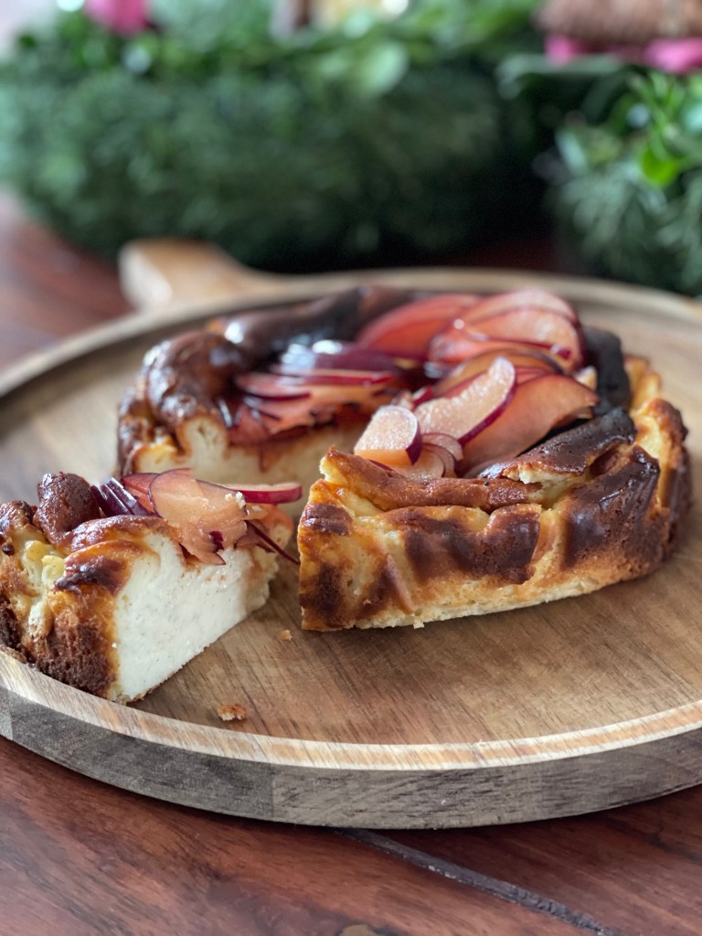 Et lækkert stykke brændt cheesecake--kun til dig.