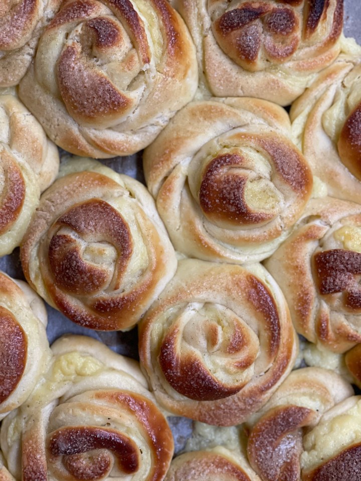 Snurrer med vaniljecreme og&nbsp;kardemomme